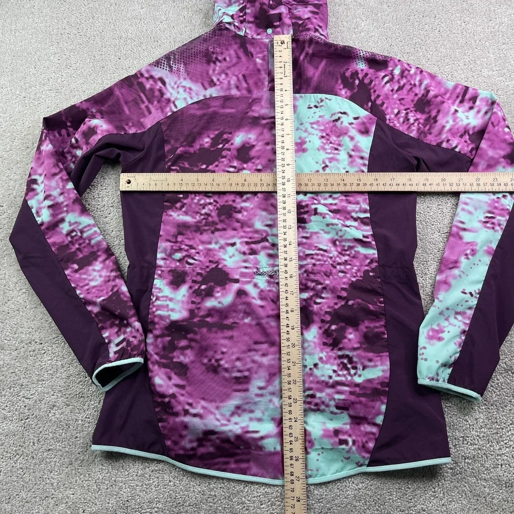 Nike Jacket Womens Medium Purple Printed Trail Kiger Lightweight Running Ripstop